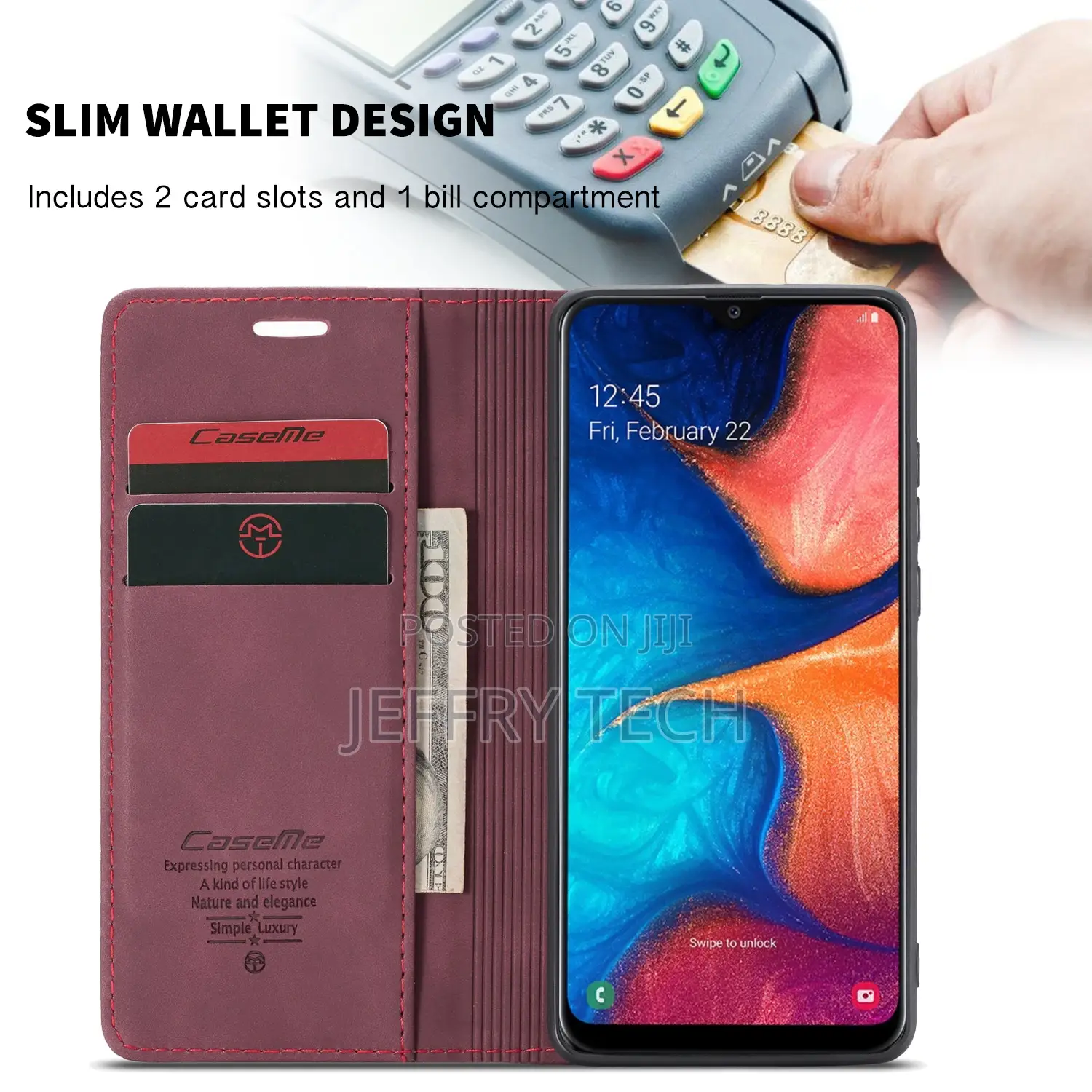 Caseme Leather Case for Samsung Galaxy A30 A20 A21S Retro M