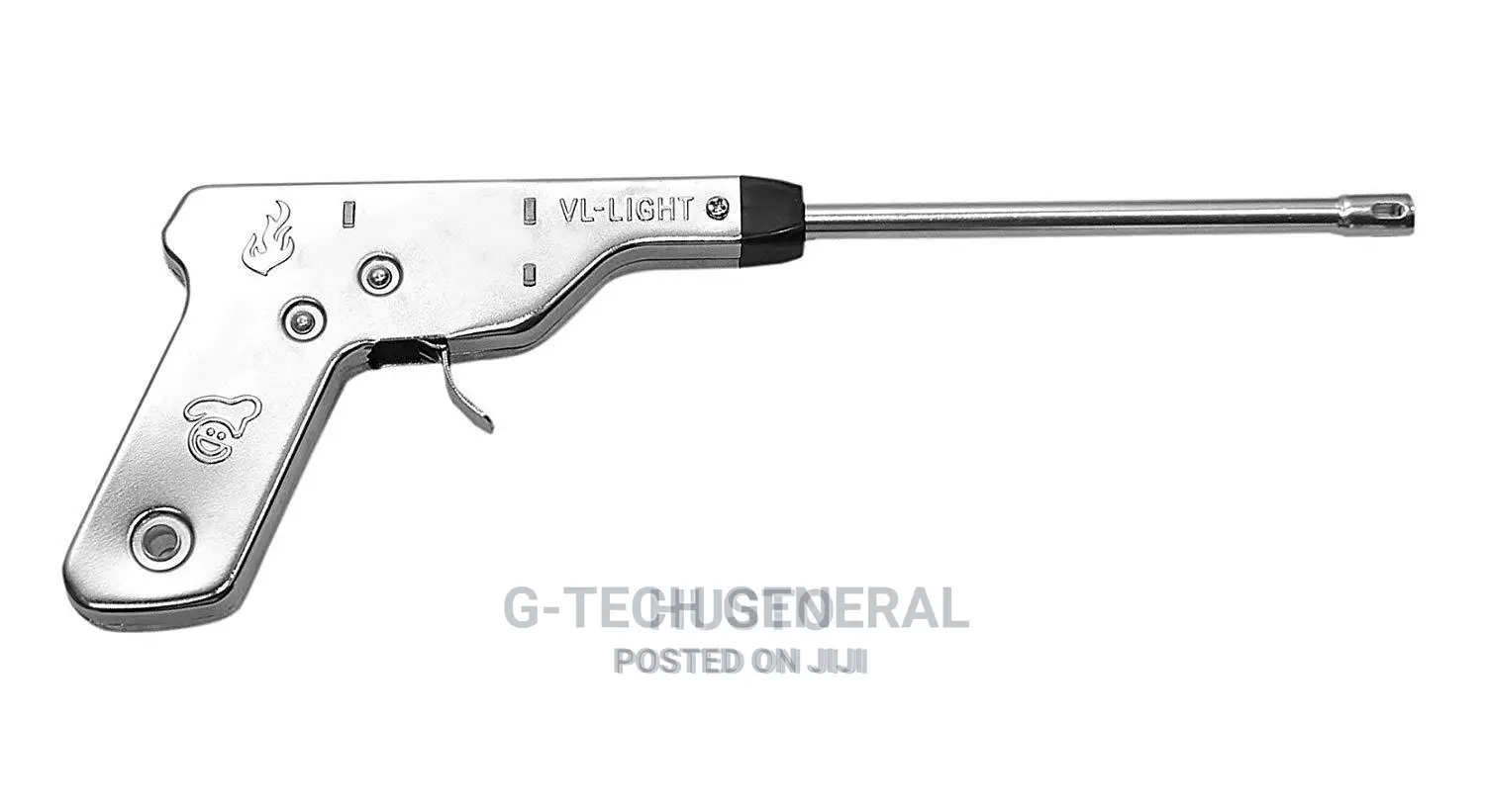 Generic Unique Powerful Unique Gas Lighter Gun - Silver