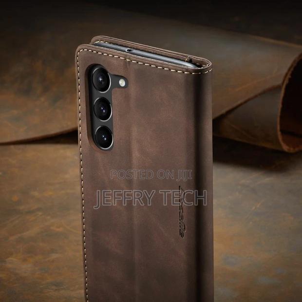 Leather Case for Samsung Galaxy S23 Plus Ultra Luxury Silico - thumbnail 4
