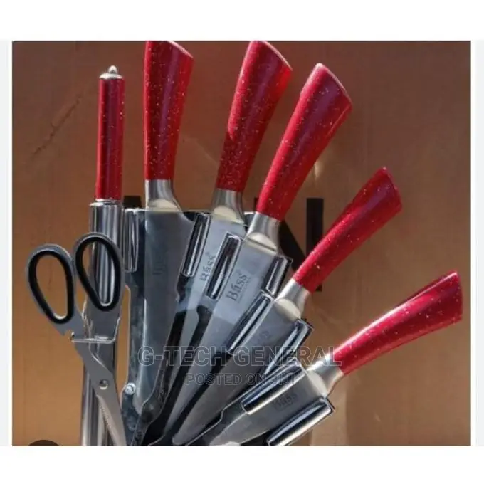 Generic Metallic Bass Granite Knife Set