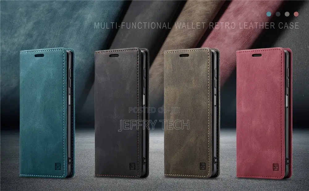 Samsung Galaxy S23 S22 S21 S20 Ultra Case Leather Magnetic F