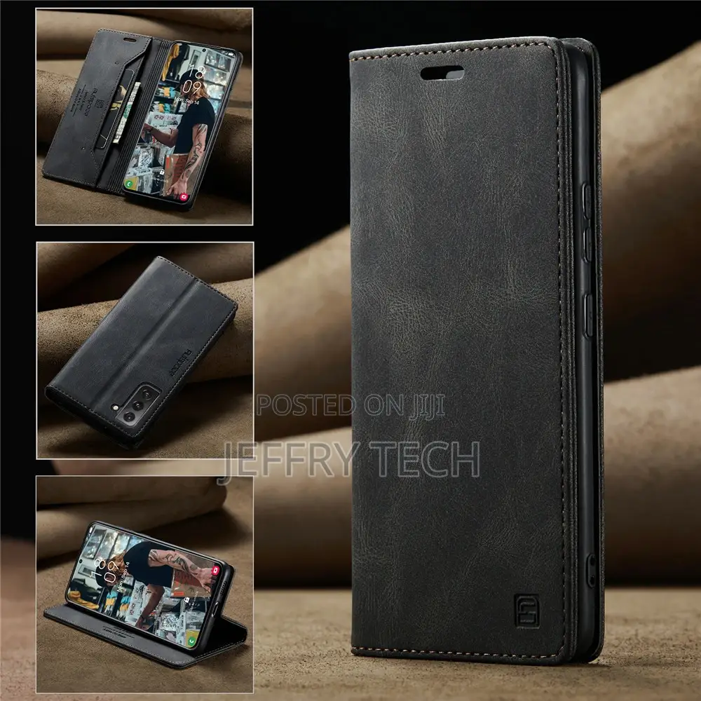Samsung Galaxy S23 S22 S21 S20 Ultra Case Leather Magnetic F