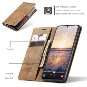 Leather Flip Card Slots Case for Samsung Galaxy S23 S22 S21
