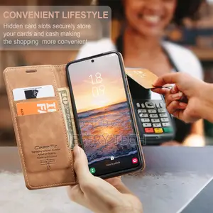 Leather Flip Card Slots Case for Samsung Galaxy S23 S22 S21