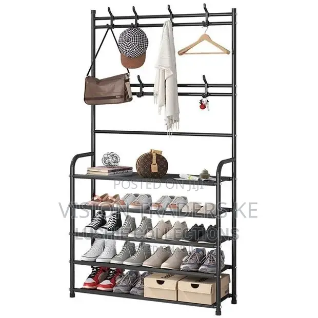 Multifunction Shoe and Hat Rack