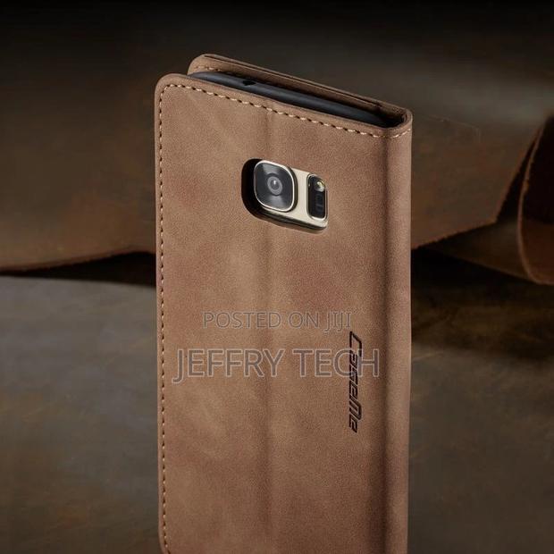 Shockproof Leather Wallet Case for Samsung S7 Edge Luxury Ma - thumbnail 3