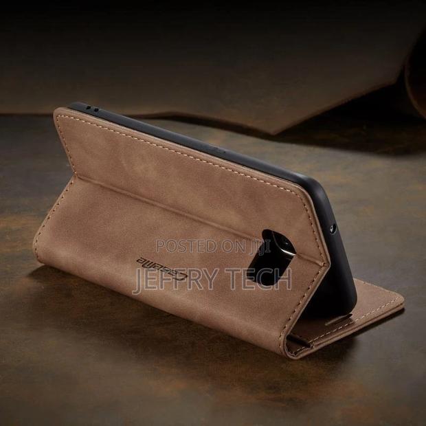 Shockproof Leather Wallet Case for Samsung S7 Edge Luxury Ma - thumbnail 5