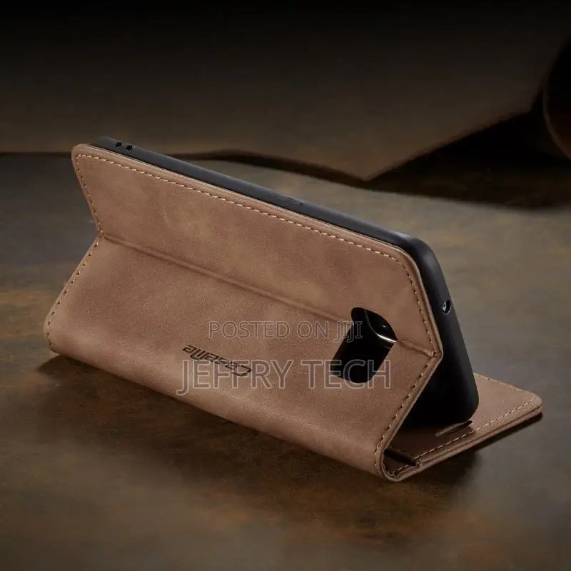 Shockproof Leather Wallet Case for Samsung S7 Edge Luxury Ma