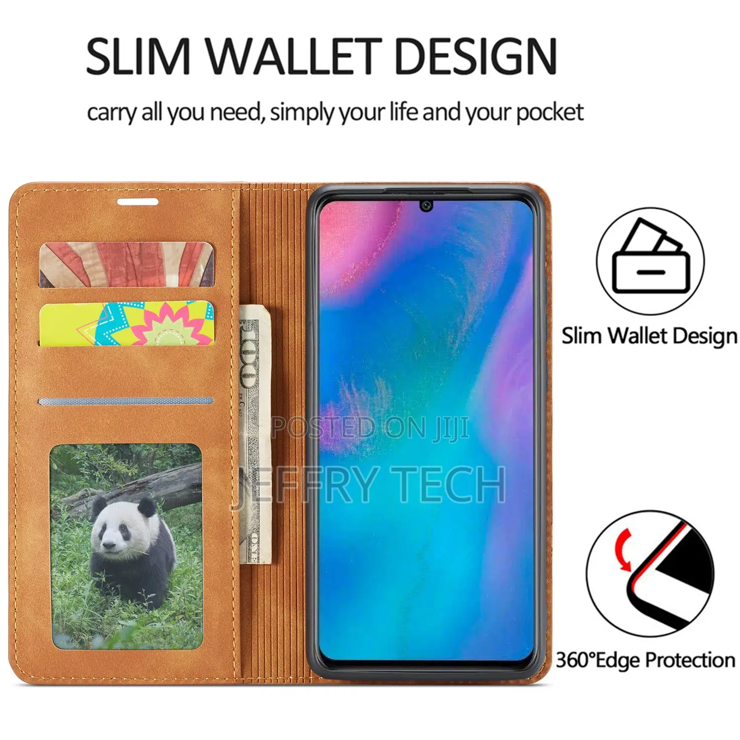 Luxury Leather Flip Case for Huawei P40 P30 Pro 30 Lite