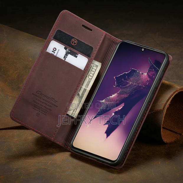 A51 A71 A10 Book Card Holder Leather Wallet Cover for A31 A