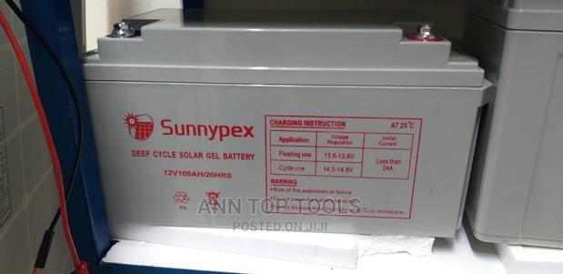 Sunnypex Deep Cycle Solar 100ah Gel Battery