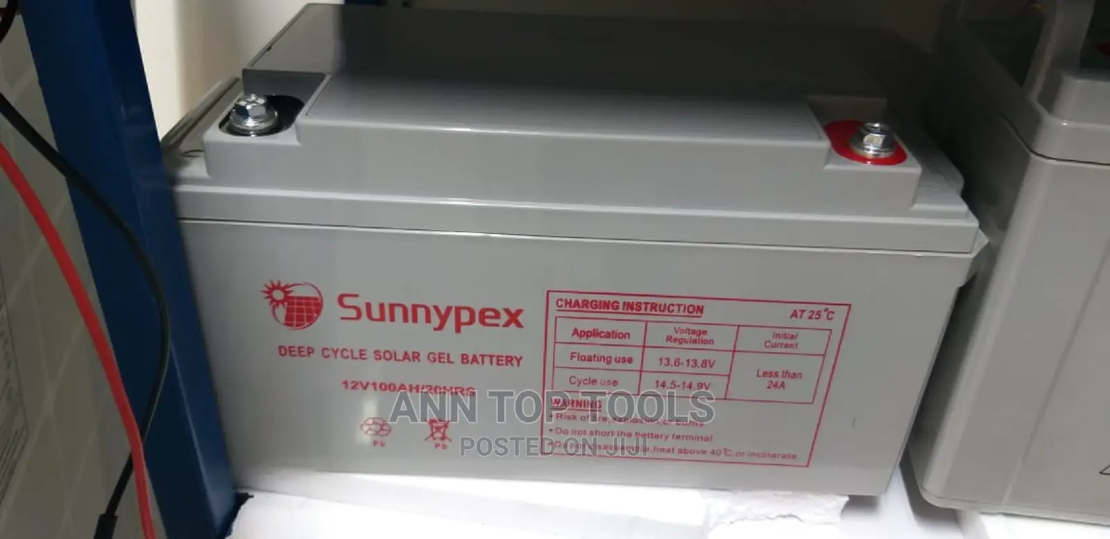 Sunnypex Deep Cycle Solar 100ah Gel Battery