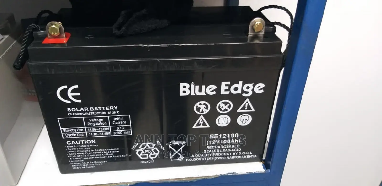 Blue Edge Deep Cycle 100ah Solar Gel Battery