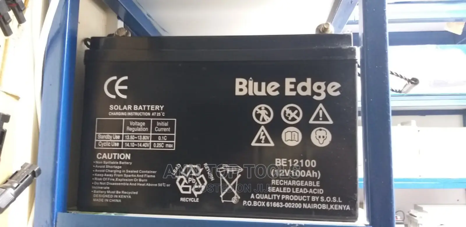 Blue Edge Deep Cycle 100ah Solar Gel Battery