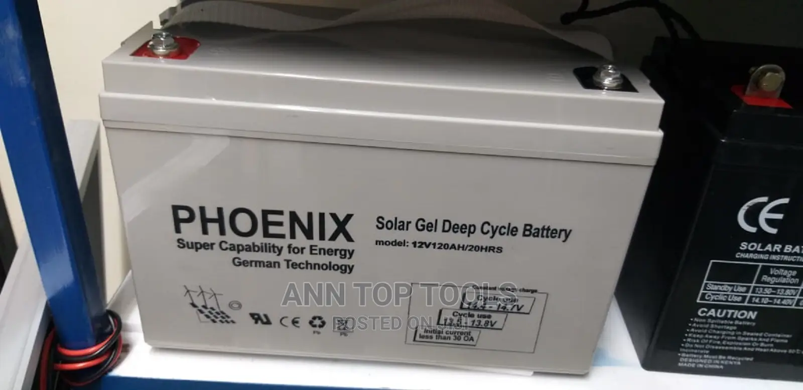 Phoenix 120ah Solar Gel Deep Cycle Battery