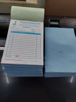 Clear and Self Carbonated Receipt Books