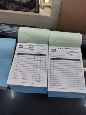 Clear and Self Carbonated Receipt Books