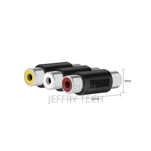 3RCA Female to 3 RCA Female Composite Audio Video AV Cable P