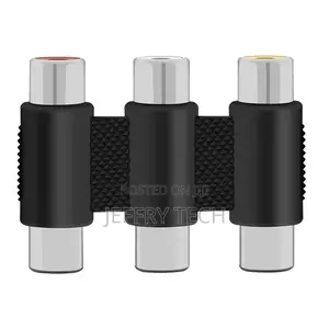 3RCA Female to 3 RCA Female Composite Audio Video AV Cable P