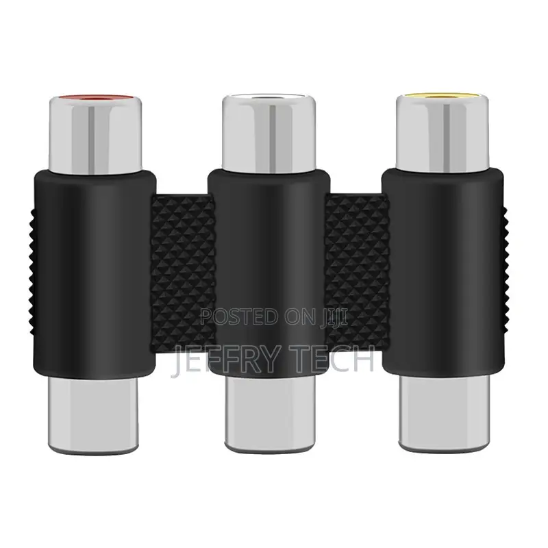 3RCA Female to 3 RCA Female Composite Audio Video AV Cable P