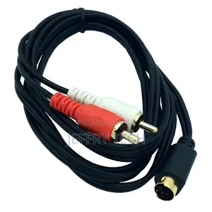 S-Video 4pin to 2-Rca Audio Cables Combo 4 Pin Svideo Male C