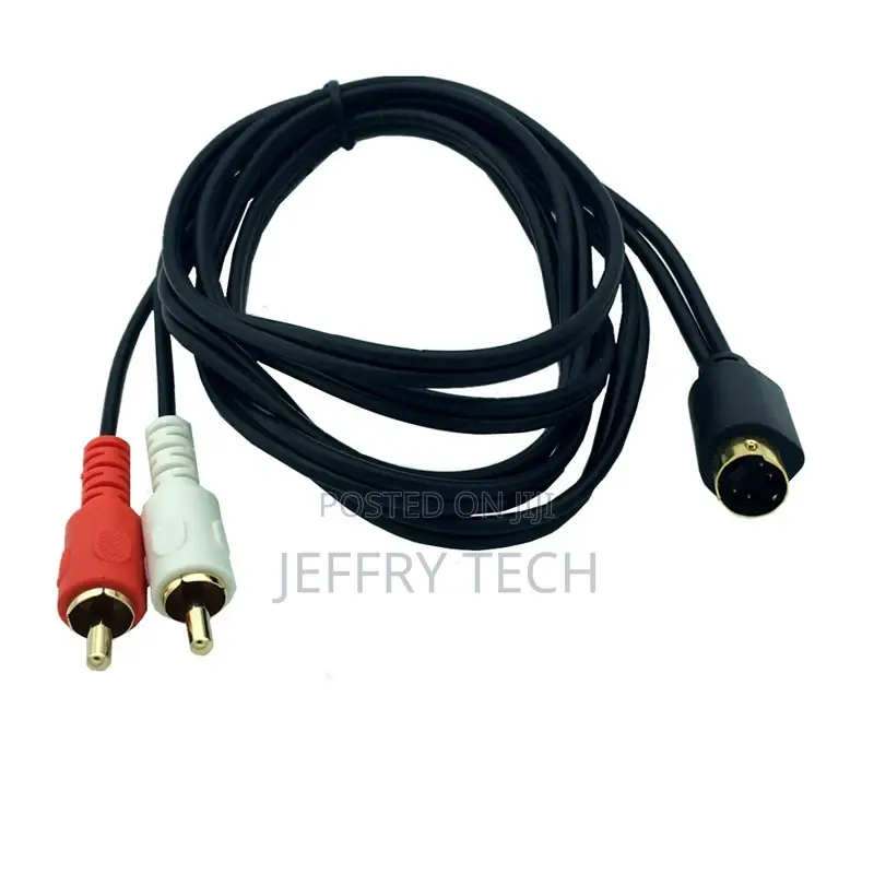 S-Video 4pin to 2-Rca Audio Cables Combo 4 Pin Svideo Male C