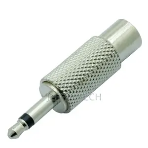 Jack 3.5mm Mono Male Plug to RCA Connector Female Jack High