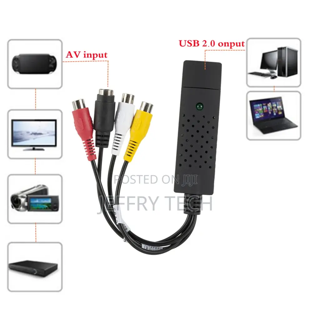 USB 2.0 to RCA Adapter Converter Cable USB 2.0 RCA Audio Vi