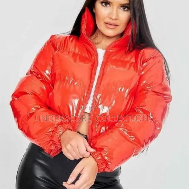 High-End Ladies Crop Top Winter Jackets - thumbnail 2