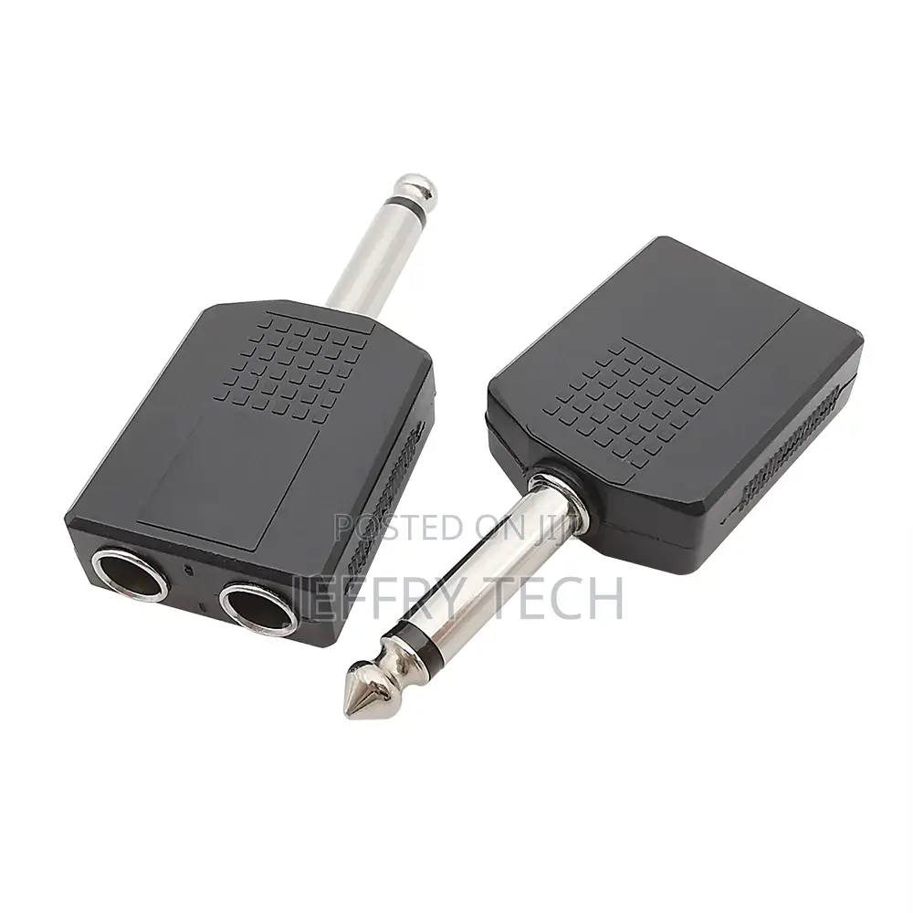 1/4 Inch Mono Plug Jack Audio Adapter 1/4" 6.35mm Male to Do