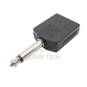 1/4 Inch Mono Plug Jack Audio Adapter 1/4" 6.35mm Male to Do