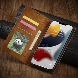 For iPhone 14 Pro Max Plus Case Luxury Magnetic Flip Leather