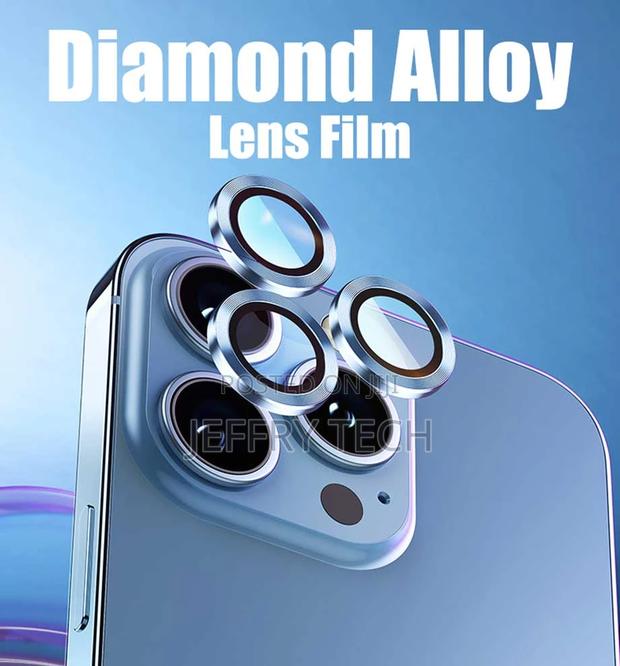 Diamond Camera Lens Protector for iPhone 13 14 Pro Max 14pl - thumbnail 3