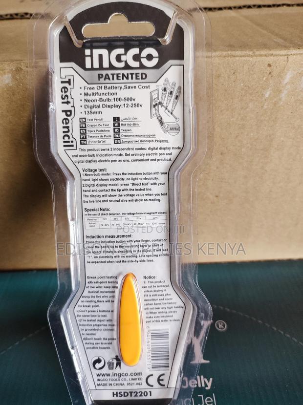 Ingco Digital Test Pencil Ingco Voltage Tester Detector - thumbnail 2