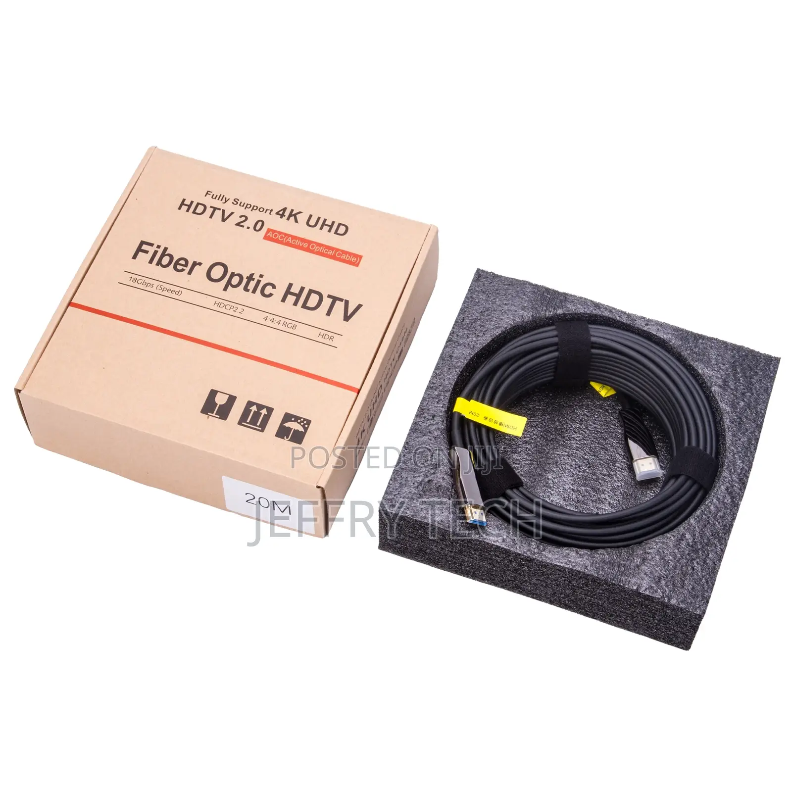 50m HDMI 2.0 Optical Fiber Cable 60hz HDMI Fiber Cable