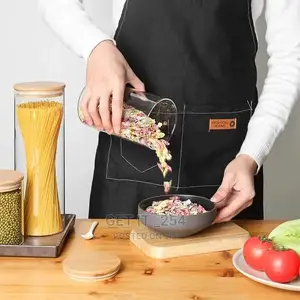 Glass Spaghetti Jar With Bamboo Lid