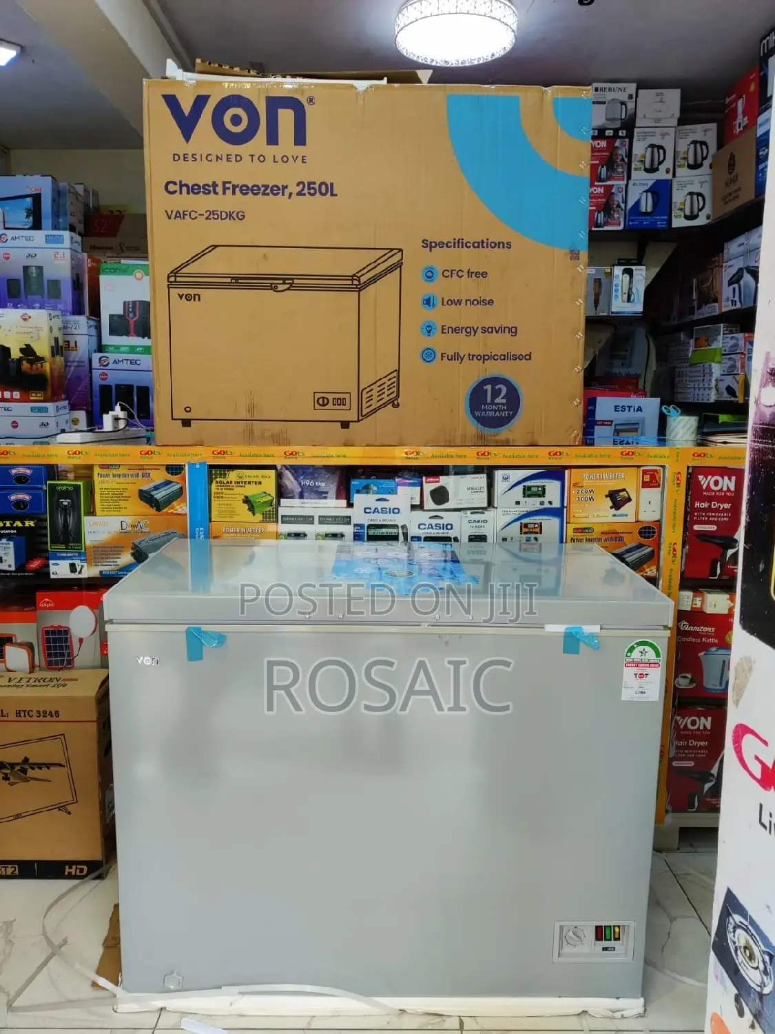 *Von 252litres Chest Freezer at 52,000*