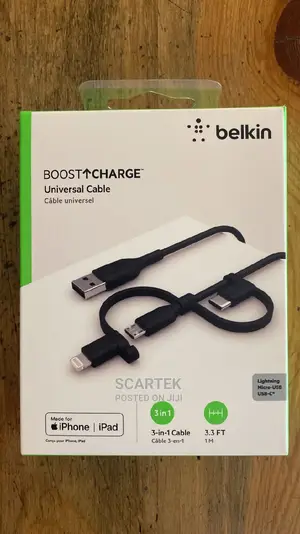 Belkin Universal Cable With Micro Usb-C Lighting Connectors