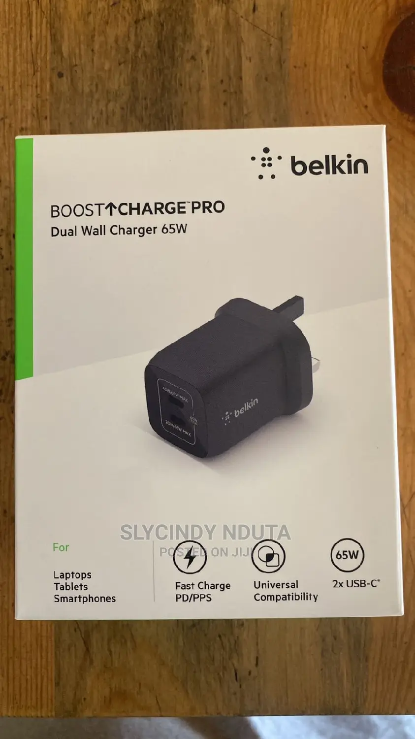 Belkin Dual 65W USB-C PD(Black)