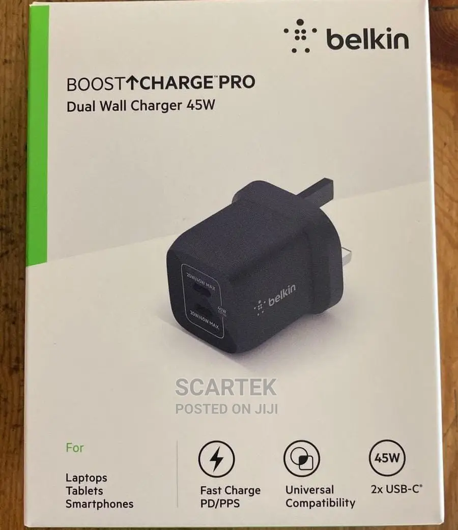 Belkin Boost Charge Pro Dual Wall Charger 45w