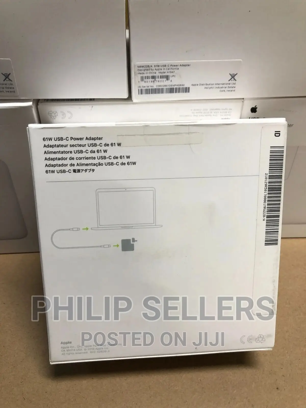 Genuine Apple 61W USB-C Macbook Pro Air Power Adapter Ch