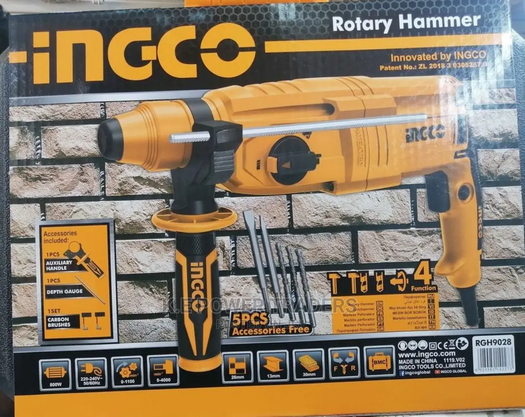 Restocked Top Performance Ingco Rotary Hammer