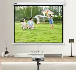 Easy to Use With Remote. Projection Screen Available