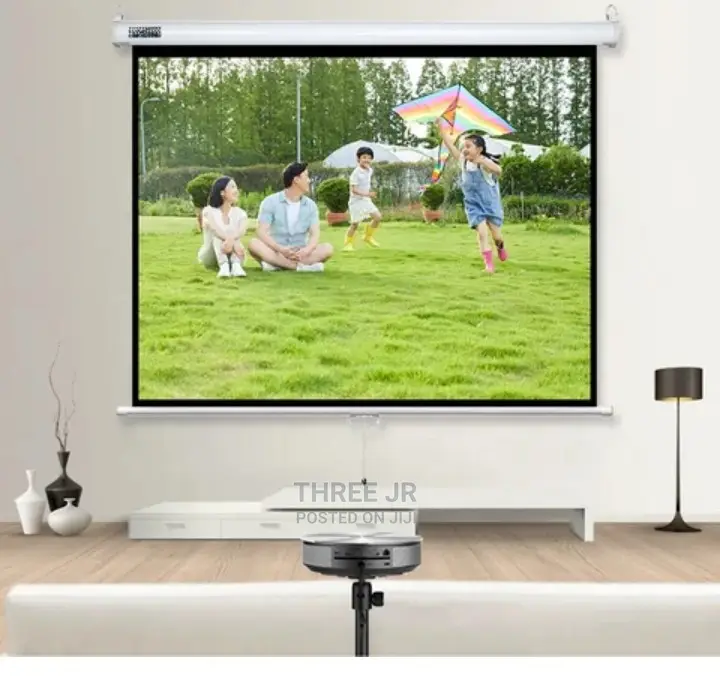 Easy to Use With Remote. Projection Screen Available