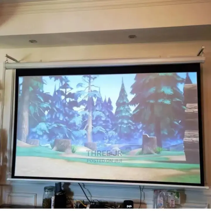 Easy to Use With Remote. Projection Screen Available