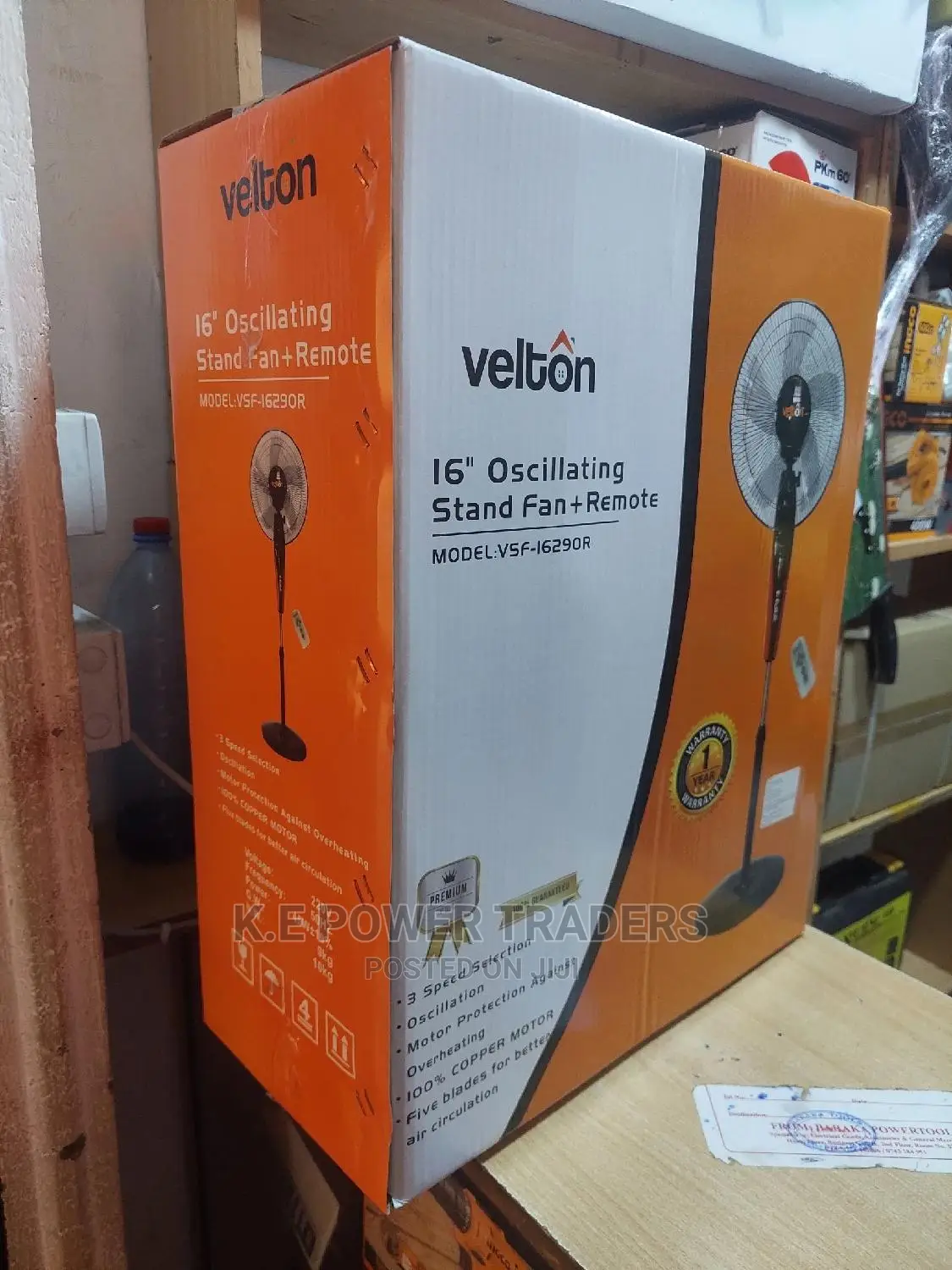 Digital 16 Inch Oscillating Remote Stand Fan