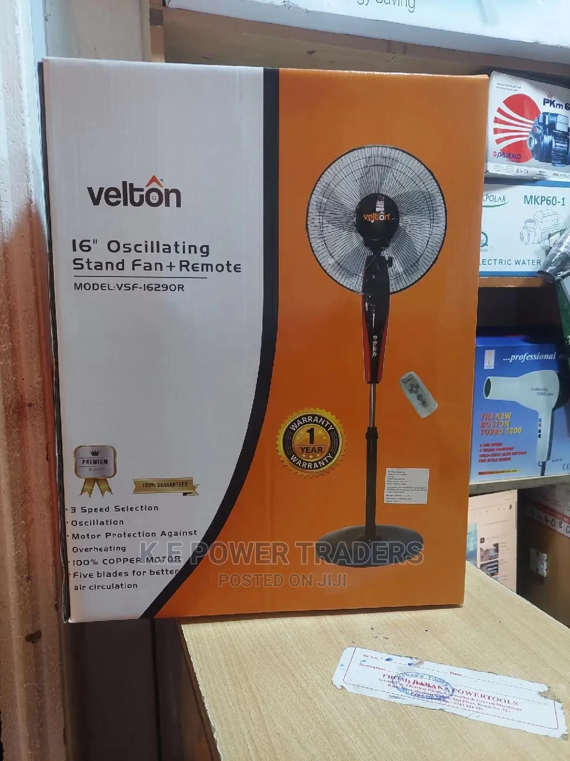 Premium Quality Velton Digital Remote Stand Fan
