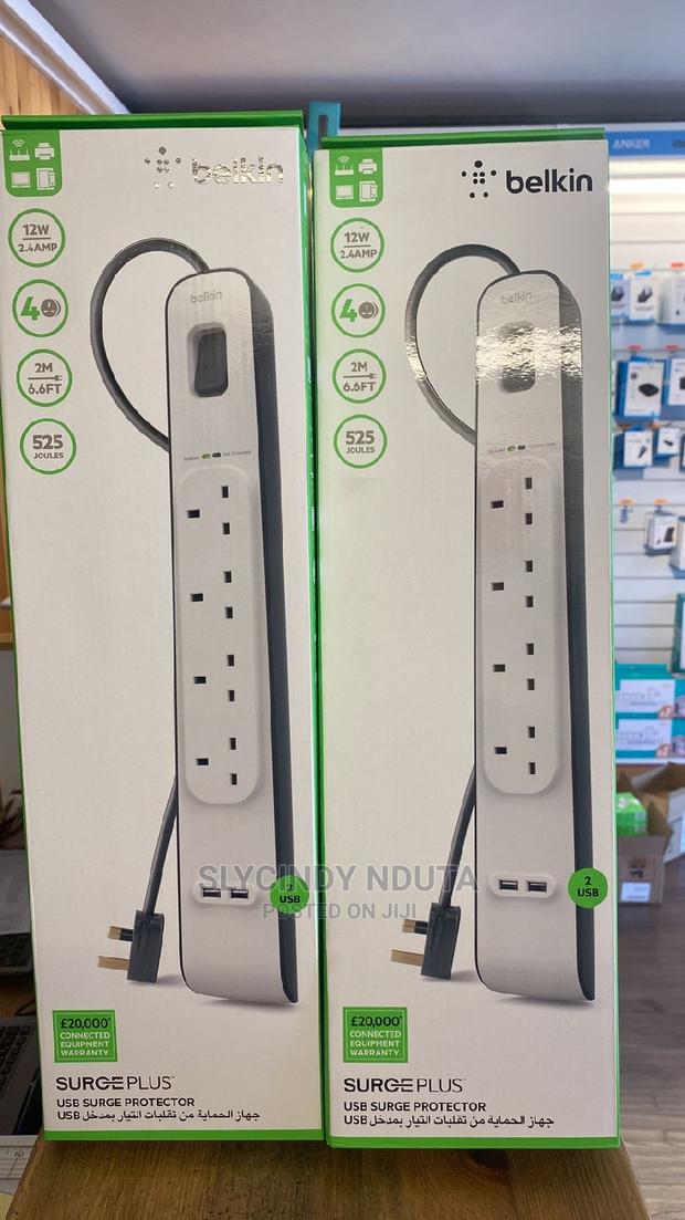 Belkin 4 Outlet Surge Protection Strip With 2XUSB Charging