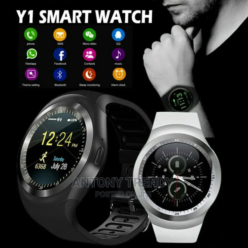Smart Gear Y1 - Smart Watch "With M-Pesa" - Black