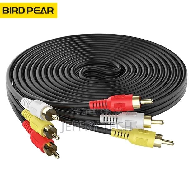 3RCA Male to 3 RCA Male Composite Audio Video AV Cable 5m - main view